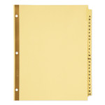 Avery Preprinted Laminated Tab Dividers with Gold Reinforced Binding Edge, 25-Tab, A to Z, 11 x 8.5, Buff, 1 Set View Product Image