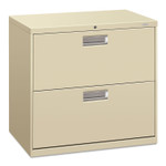 HON Brigade 600 Series Lateral File, 2 Legal/Letter-Size File Drawers, Putty, 30" x 18" x 28" View Product Image
