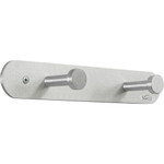 Safco Nail Head Coat Hook - 2 Hooks - 20 lb (9.07 kg) Capacity - 2" Height x 12" Width - 1" Size - for Garment Product Image 