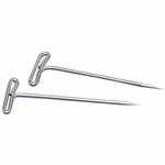 Gem Office Products T-pins - 2" Length - Nickel - Steel Product Image 