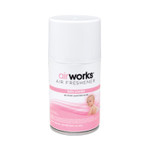 HOSPECO AirWorks Metered Aerosol Spray, Baby Powder, 7 oz, 12/Carton View Product Image