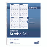 TOPS Service Call Book, Two-Part Carbonless, 5.5 x 3.88, 4 Forms/Sheet, 200 Forms Total View Product Image