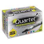 Quartet EnduraGlide Dry Erase Marker, Broad Chisel Tip, Four Assorted Colors, 12/Set (QRT500118M) View Product Image