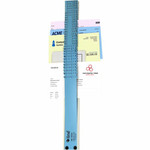 C-Line All-Purpose Sorter - Compartment Size : 9.50" - 2.50" Width x 23.50" Depth - Desktop - Durable - Blue Product Image 