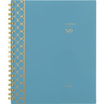 Cambridge Workstyle Weekly/Monthly Planner, Geometric Artwork, 11 x 9.38, Blue/Gold Cover, 12-Month (Jan to Dec): 2025 Product Image
