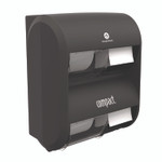 Georgia Pacific Professional Compact Quad Vertical Four Roll Coreless Tissue Dispenser, 12.31 x 14.81 x 7.86, Black Product Image