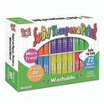 TPG Creations Kwik Stick Tempera Paint, 3.5", Assorted Neon Colors, 72/Pack, 3 Packs/Carton View Product Image