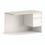HON 38000 Series Return Pedestal, Box/File, 26.38w x 50.38d x 31.38h, Right, Silver/Light Gray View Product Image