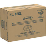 Dart Translucent Slotted Foam Cup Lids - Translucent - 100/Pack Product Image 