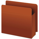 Pendaflex Heavy-Duty End Tab File Pockets, 3.5" Expansion, Letter Size, Red Fiber, 10/Box View Product Image