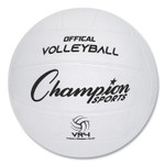 Champion Sports Rubber Volleyball, Official Size, White View Product Image