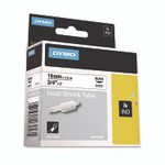 DYMO Rhino Heat Shrink Tubes Industrial Label Tape, 0.75" x 5 ft, White/Black Print View Product Image