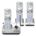 AT&T Connect to Cell DL72310 Cordless Telephone, Base and 2 Additional Handsets, White/Silver View Product Image
