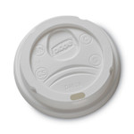 Dixie Drink-Thru Lid, Fits 8 oz Hot Cups, Plastic, White, 1,000/Carton View Product Image