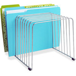 Fellowes Wire File Sorter - 11 Compartment(s) - 11 Divider(s) - 8" Height x 9" Width x 11.38" Depth - Desktop - Silver Product Image 