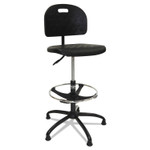 ShopSol Workbench Shop Chair, Supports Up to 250 lb, 22" to 32" Seat Height, Black View Product Image