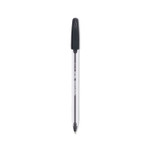 Paper Mate InkJoy 50ST Ballpoint Pen, Stick, Medium 1 mm, Black Ink, Clear Barrel, Dozen (PAP2013154) View Product Image