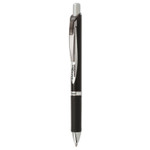 Pentel EnerGel PRO Permanent Ink Hybrid Gel Pen, Retractable, Medium 0.7 mm, Black Ink, Black Barrel (PENBLP77A) View Product Image
