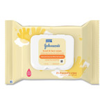 Johnson & Johnson Hand and Body Wipes, Travel Pack, 1-Ply, Nonwoven Fiber, 7.3 x 7.5, Unscented, White, 25 Wipes/Pack View Product Image