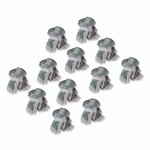 PIP Bronze Series Leather/Fabric Work Gloves, Small (Size 7), Gray/Green, 12 Pairs View Product Image