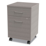 Linea Italia Urban Mobile File Pedestal, Left or Right, 2-Drawers: Box/File, Legal/A4, Ash, 16" x 15.25" x 23.75" (LITUR610ASH) View Product Image