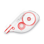 Universal Side-Application Correction Tape, Transparent Gray/Red Applicator, 0.2" x 393", 2/Pack (UNV75609) View Product Image