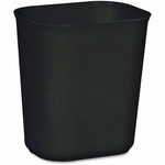 Rubbermaid Commercial 14 QT Fire-Resistant Wastebasket - 3.50 gal Capacity - Dent Resistant, Rust Resistant, Long Lasting, Chip Resistant - 12.3" Height x 8.3" Width x 11.1" Depth - Fiberglass - Black Product Image 