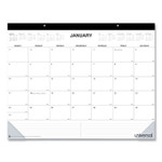 Desk Pad Calendar, 22 x 17, White Sheets, Black Binding, Clear Corners, 12-Month (Jan to Dec): 2026 Product Image