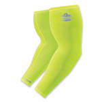 ergodyne Chill-Its 6690 Performance Knit Cooling Arm Sleeve, Polyester/Spandex, 2X-Large, Lime, 2 Sleeves View Product Image