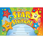 Recognition Awards, I'm A Star Student, 8.5 X 5.5, Assorted Colors, 30/pack (TEPT81019) View Product Image