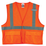 ergodyne GloWear 8220HL Class 2 Standard Mesh Hook and Loop Vest, Polyester, Large/X-Large, Orange View Product Image
