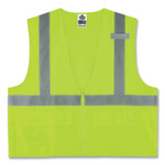 ergodyne GloWear 8225Z Class 2 Standard Solid Vest, Polyester, Lime, Large/X-Large View Product Image