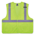 ergodyne GloWear 8217BA Class 2 Breakaway Mesh Vest, Polyester, Large/X-Large, Lime View Product Image