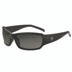 ergodyne Skullerz THOR Anti-Scratch and Enhanced Anti-Fog Safety Glasses, Black Nylon Impact Frame, Smoke Polycarbonate Lens View Product Image