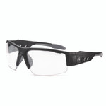 ergodyne Skullerz DAGR Anti-Scratch and Enhanced Anti-Fog Safety Glasses, Black Nylon Impact Frame, Clear Polycarbonate Lens View Product Image