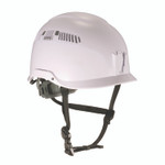 ergodyne Skullerz 8977 Class C Safety Helmet with Adjustable Venting, 6-Point Rachet Suspension, White View Product Image