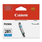 Canon 2088C001 (CLI-281) ChromaLife100+ Ink, 259 Page-Yield, Cyan View Product Image