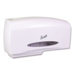Essential Coreless Twin Jumbo Roll Tissue Dispenser, 20 x 6 x 11, White (KCC09609) View Product Image