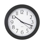 Universal Whisper Quiet Clock, 12" Overall Diameter, Black Case, 1 AA (sold separately) View Product Image