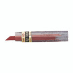 Pentel Colored Lead Refill, 0.5 mm, HB, Red, 12 Leads/Tube, 3 Tubes View Product Image