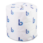 Boardwalk 2-Ply Toilet Tissue, Septic Safe, White, 4.5 x 4.5, 500 Sheets/Roll, 96 Rolls/Carton (BWK6155B) View Product Image