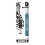 Zebra F-Refill for Zebra F-Series Ballpoint Pens, Bold Conical Tip, Black Ink, 2/Pack (ZEB82712) View Product Image