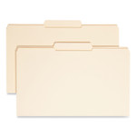 Smead Reinforced Tab Manila File Folders, 1/3-Cut Tabs: Center Position, Legal Size, 0.75" Expansion, 11-pt Manila, 100/Box View Product Image