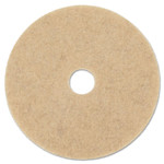 Boardwalk Natural Hog Hair Burnishing Floor Pads, 17" Diameter, Tan, 5/Carton (BWK4017NHE) View Product Image
