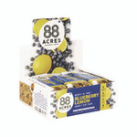 88 ACRES Warm 'N Chewey Gluten-Free Blueberry/Lemon Seed and Oat Bar, 1.6 oz Bar, 9/Box View Product Image