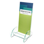 deflecto Euro-Style DocuHolder, Leaflet Size, 4.5w x 4.5d x 7.88h, Green Tinted View Product Image