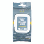 Digital Innovations ScreenDr Device and Screen Cleaning Wipes, 10-Ply, 6.88" x 3.9", Unscented, White/Gray, 20/Pack View Product Image