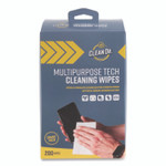 Digital Innovations ScreenDr Multipurpose Tech Cleaning Wipes, 10-Ply, 7 x 4, Unscented, White, 200/Pack View Product Image