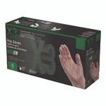 X3 by AMMEX Poly Food Safe Industrial Gloves, Large, Clear, 500/Box View Product Image
