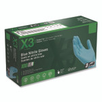 X3 by AMMEX Industrial Nitrile Gloves, Medium, Blue, 100/Box View Product Image